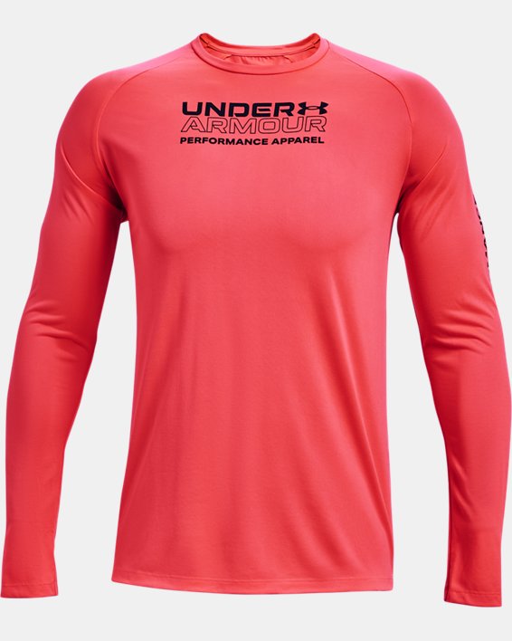 Camiseta de manga larga UA Tech™ Originators Of Performance para hombre, Red, pdpMainDesktop image number 4